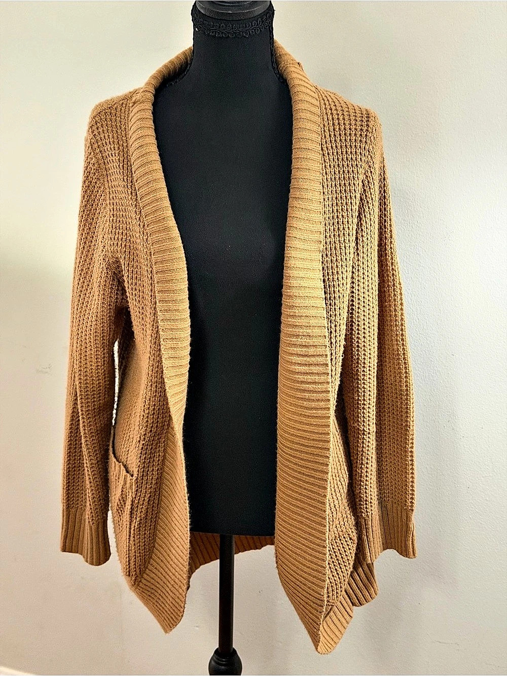 Super Cozy Waffle Knit Cardigan Perfect for Fall 🧶 🍂